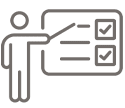 Illustration representing support & training for service lane software
